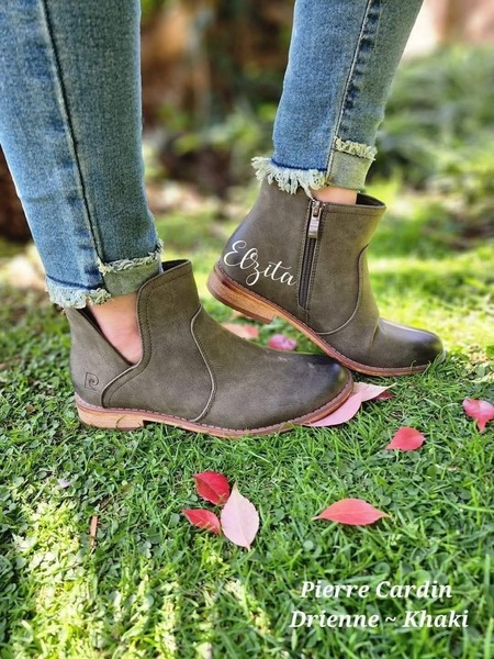 Pierre Cardin ~ Drienne ~ Khaki ( Sizes 4 & 7)