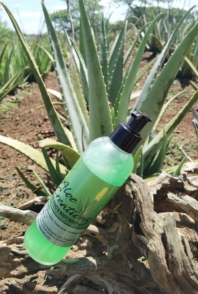 Aloe vera gel liquid soap