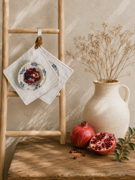 Pomegranate Potholder Set