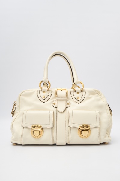 MARC JACOBS Pre-Owned Venetia Satchel Bag Ivory