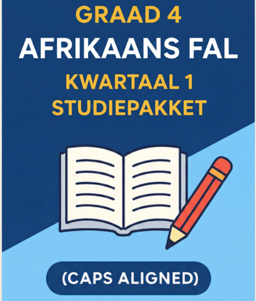 Graad 4 Afrikaans First Additional Language Kwartaal 1 Studiepakket (CAPS Aligned)