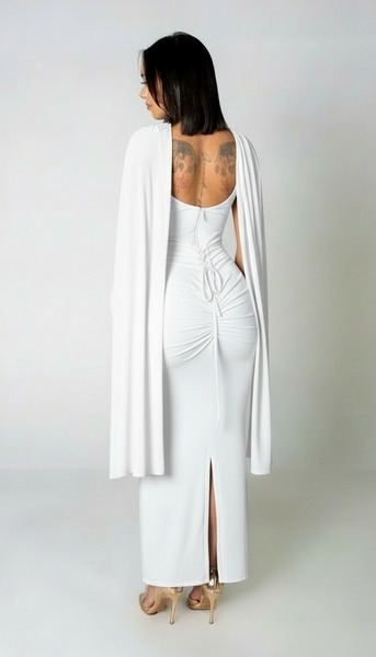 Ava Holiday Dress, White