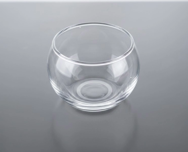 Mini Clear Glass Fish Bowl Jar – Versatile 5x5cm Vessel for Candles, Crafts, and Décor