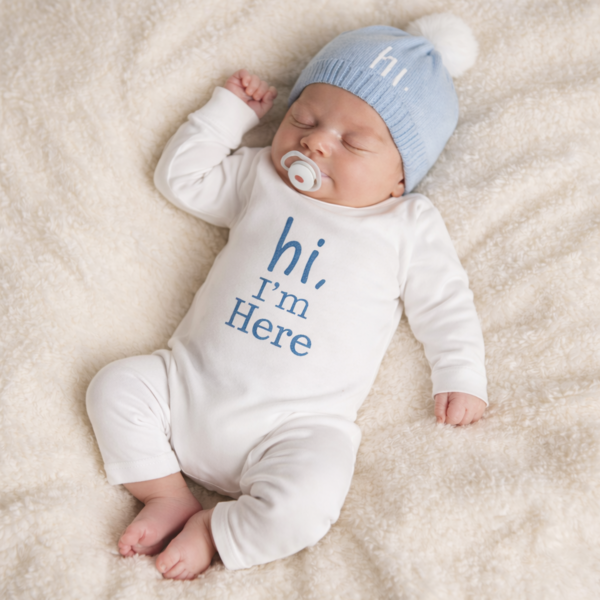 Hi, I’m Here” Newborn Set