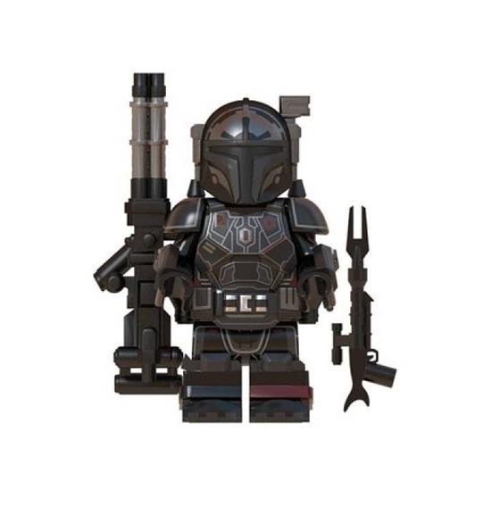 Heavy Infantry Mandalorian Black and Silver