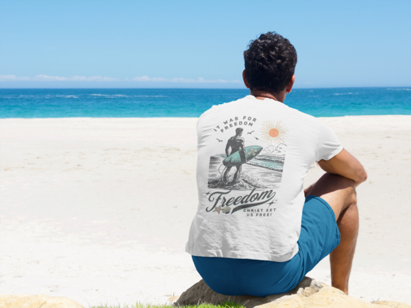 Men's Tee - Surfer and Shell