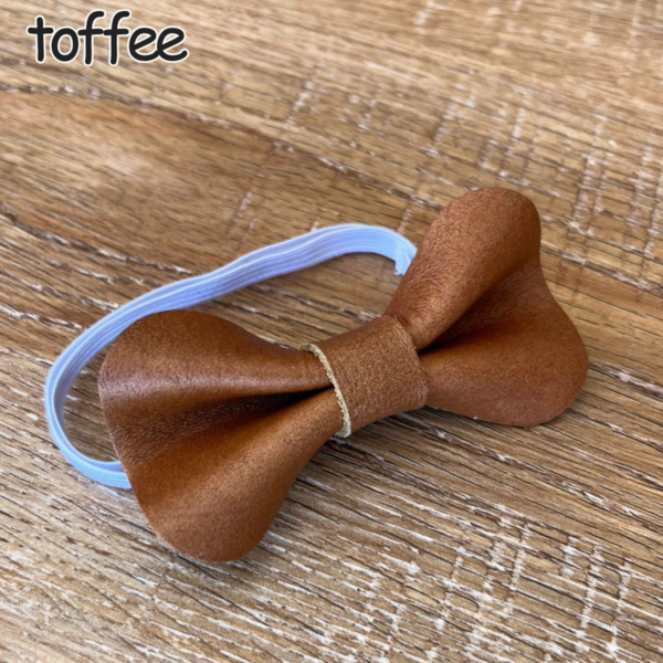 Leather baby Bow tie