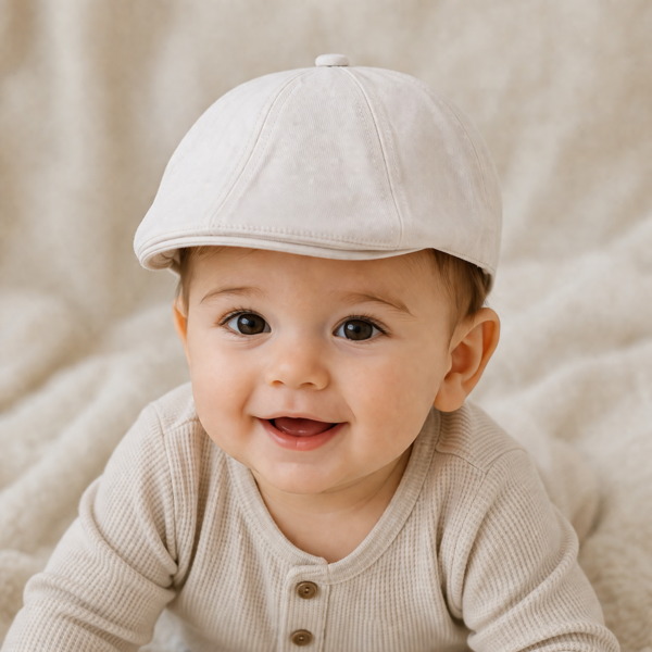 Oliver Baby white flat cap