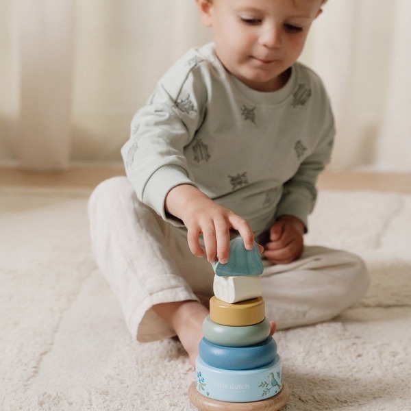 Little Dutch Wooden Rocking Ring Stacker - Forest Friends