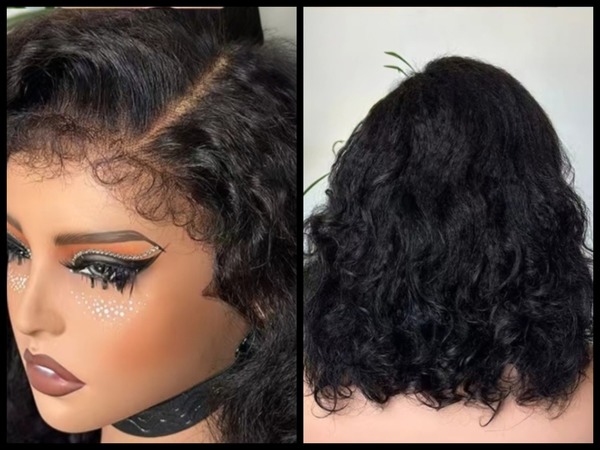 Kinky straight 4c hairline