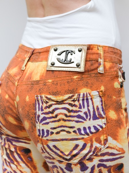 Just Cavalli Tiger Print Jeans