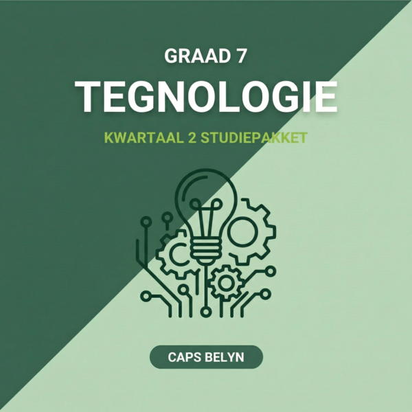 Graad 7 Tegnologie Kwartaal 2 Studiepakket (CAPS Belyn)