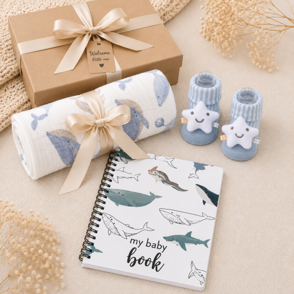 Whale Baby Daily Record Notebook gift ser