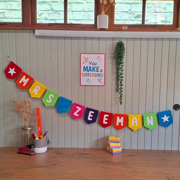 Personalised Teacher Bunting