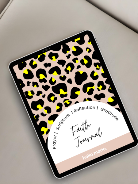 Hello Marie Faith Journal Bundle - Leopard (Printable PDF)