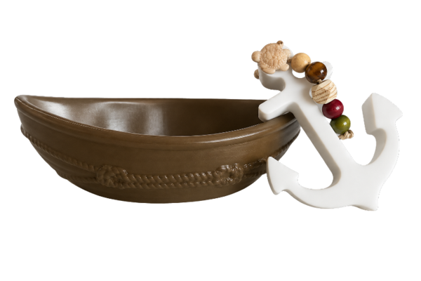 Decorative Resin Boat & Anchor Set