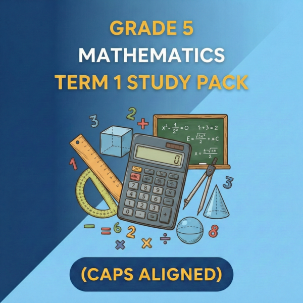 Grade 5 Mathematics Term 1 Study Pack (CAPS Aligned)