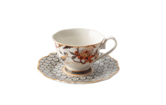 JENNA CLIFFORD – Midnight Bloom Cup & Saucer in Gift Box