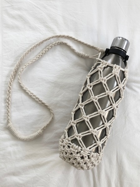 Macramé Water Bottle Sling Carrier