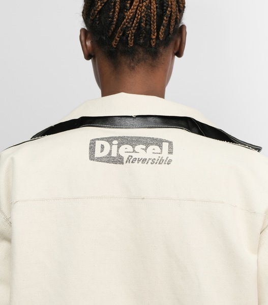 Diesel Reversible Jacket In Rubberised Canvas