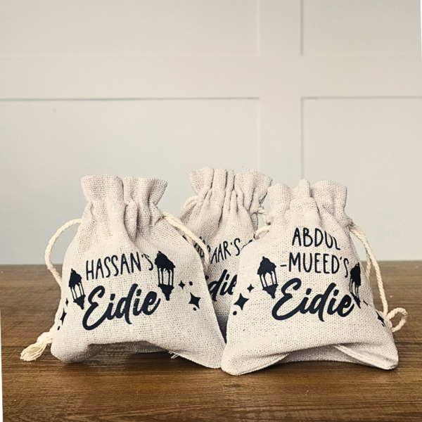 Reusable Personalised Eid Money Bags