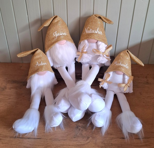 Glitter Gold & White Family Set