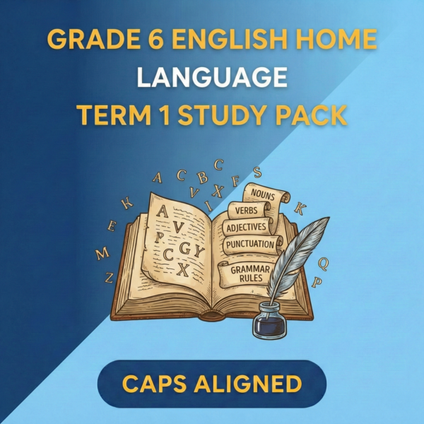 Grade 6 English Home Language Term 1 Study Pack (CAPS Aligned)