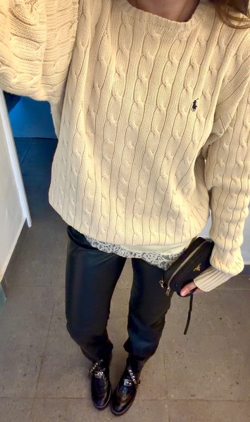 RALPH LAUREN Vintage Cotton Logo Knit