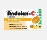 ANDOLEX-C LOZENGES - 16 HONEY & LEMON