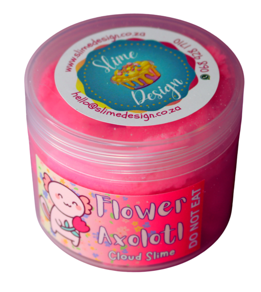 125 ml Decorating Kit: Cloud Slime Flower Axolotl (Pink)
