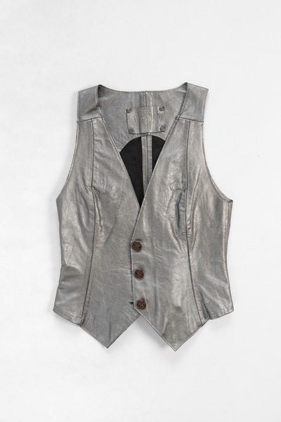 Leather Silver Vest