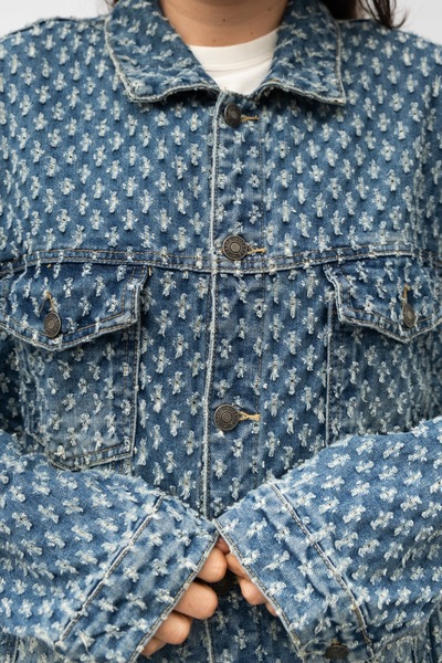 JADED LONDON Distressed Denim Jacket