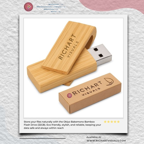 Richart Visuals Okiyo Bakemono Bamboo Flash Drive (32GB)