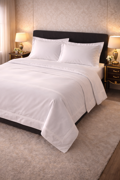 Oxford Duvet Cover Set with satin stitching - 300 thread count