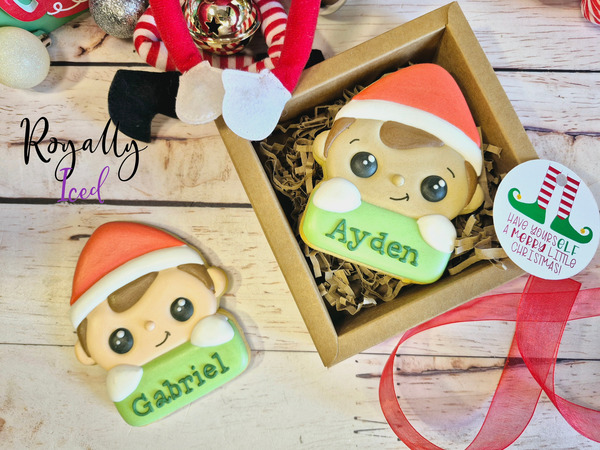 Personalized Elf Cookie - Boy