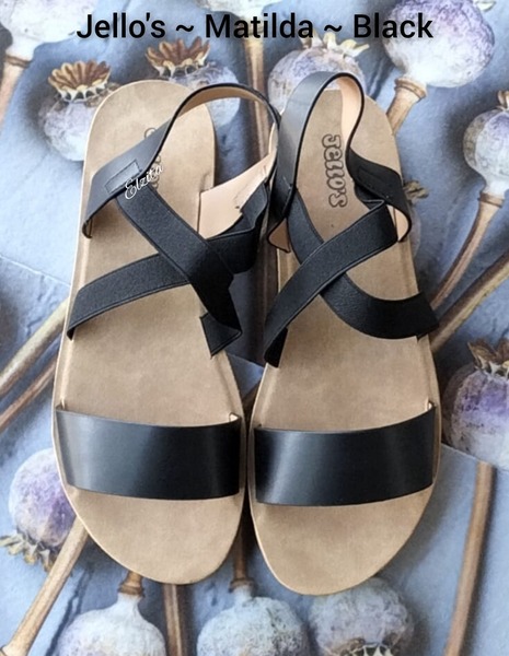 Jellos ~ Matilda ~ Black (Sizes 3, 4, 5, 7, 8)