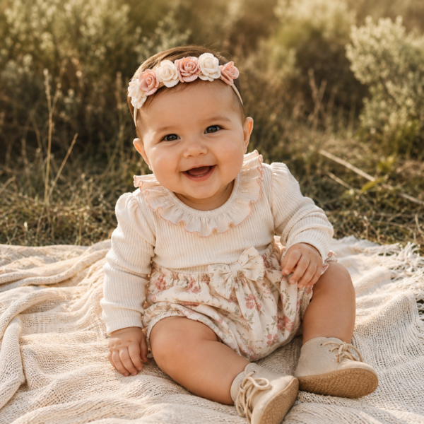 Flower buds head band