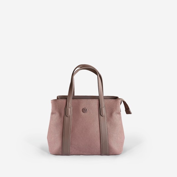 David Jones Multi-Compartment Shopper – Dusty Pink