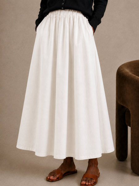 Sarah White Skirt