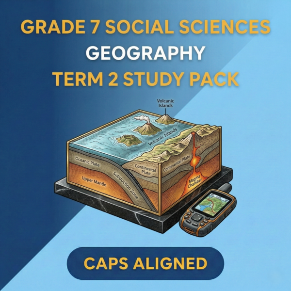 Grade 7 Social Science: Geography Term 2 Study Pack (CAPS Aligned)