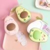 USB Rechargeable Hand-held Cute AvocadoLow Noise Mini Portable Handheld Fan x 10
