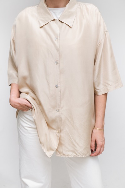 Silk Beige Shirt