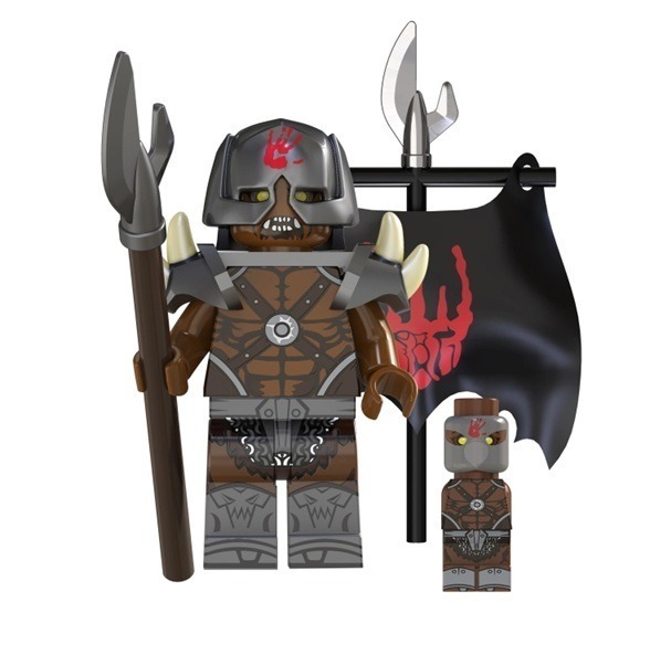 Uruk-hai Orc - Flag and Spear