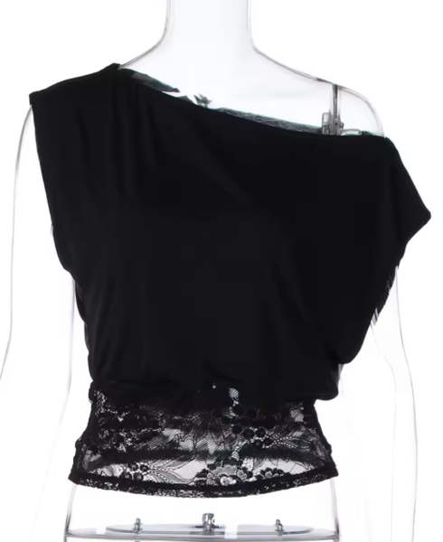 Midnight Lace Sculpt Top