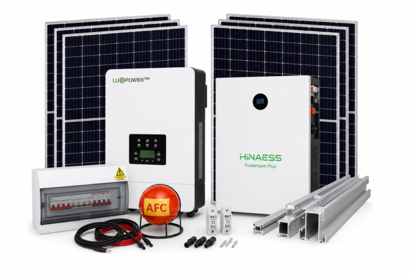 12kW Luxpower SNA12000 Hybrid Solar System with 14.3kWh Hina PowerGem Plus Battery & 8 Solar Panels – Installation Included
