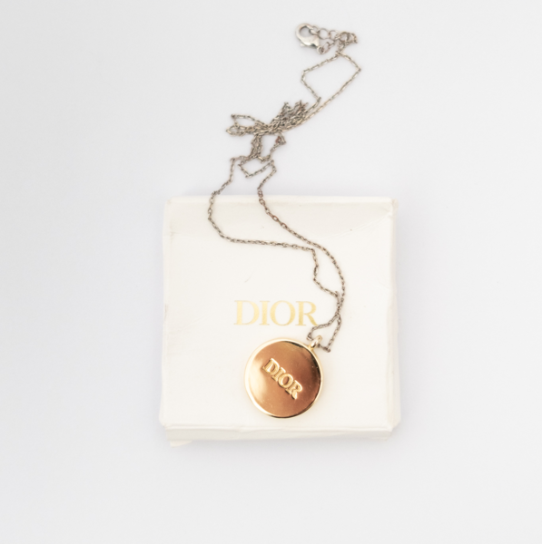 Dior Perfumes Gold Tone Perfumed Medallion