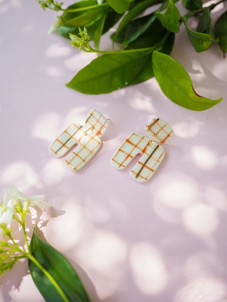 Magnus - Orange Check + Gold