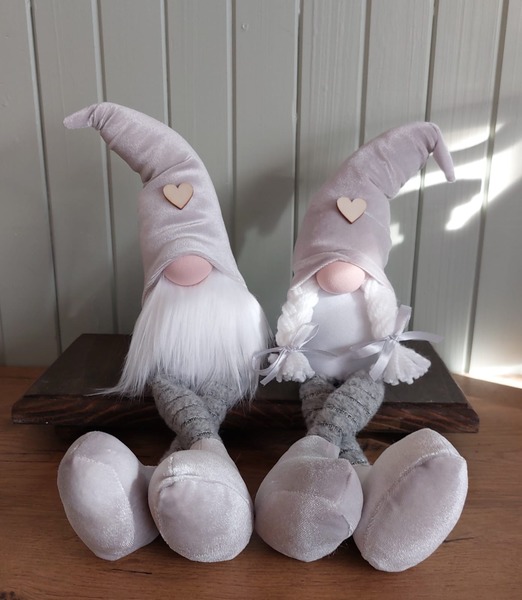 Mini Silver & Grey Gnomes