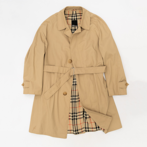 Angelo Santagostino Vintage Mac With Checked Lining