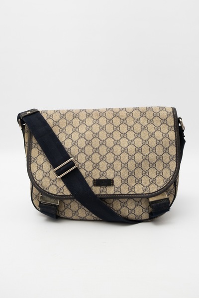 GUCCI Pre-Owned GG Supreme Canvas Messenger Bag